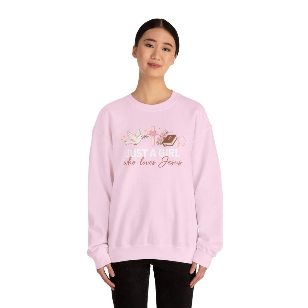 Christian sweatshirt ( Just a girl who loves Jesus)